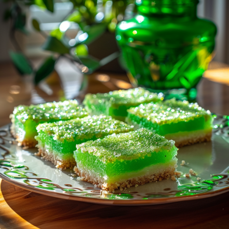 Our St. Patrick's Day recipe for Fort Adams lime bars.